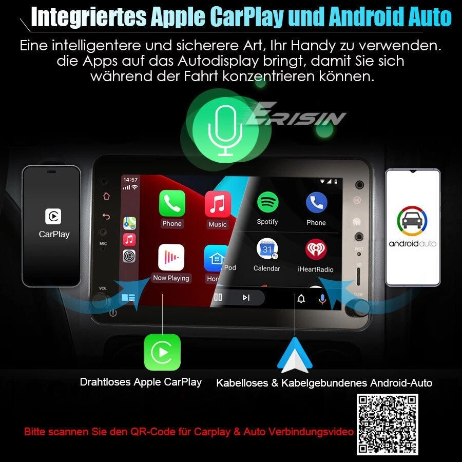 8-Kern Autoradio Android 14 GPS Navi CarPlay DAB+Für Alfa Romeo Spider Brera 159 - Bild 3 von 4