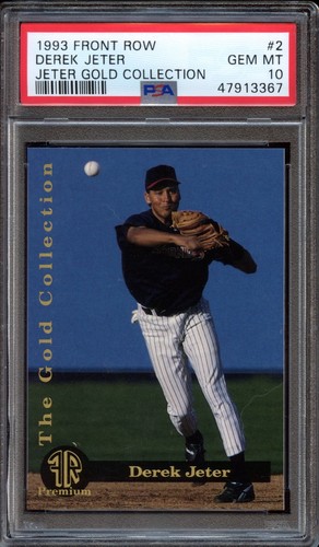 1993 Front Row Derek Jeter #2 (Gold Collection) - HOF Rookie - PSA 10 GEM MINT