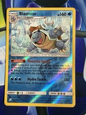 Pokémon TCG Blastoise Sole e Luna Team Up 25/181 Reverse Holo Carta Rara