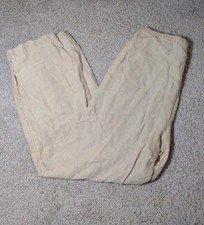 Vintage Lizwear Lizsport Linen Womens 6 Cream Joggers
