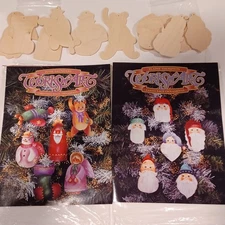 Vtg Works Of Art Christmas Ornament Craft By Elaine T. & Susie S.  In Org Packag