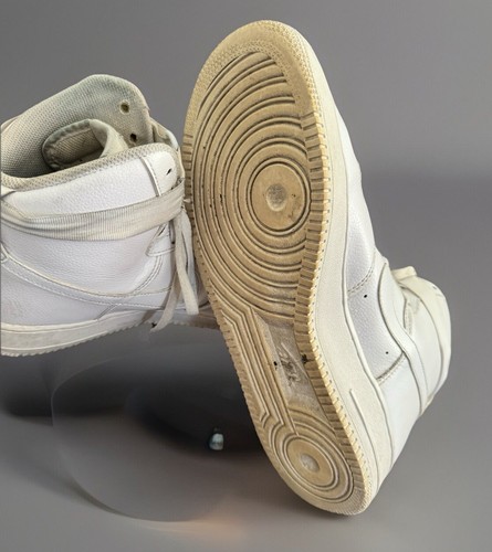 Nike AF1 Mid High Tops bianche taglia 12 - Foto 9 di 9
