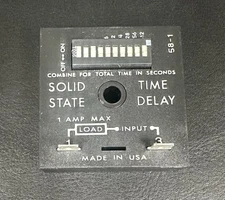Solid State Delay-On-Make Timer Relay, 1-1023 Seconds, TDU3000A, 1A Rating