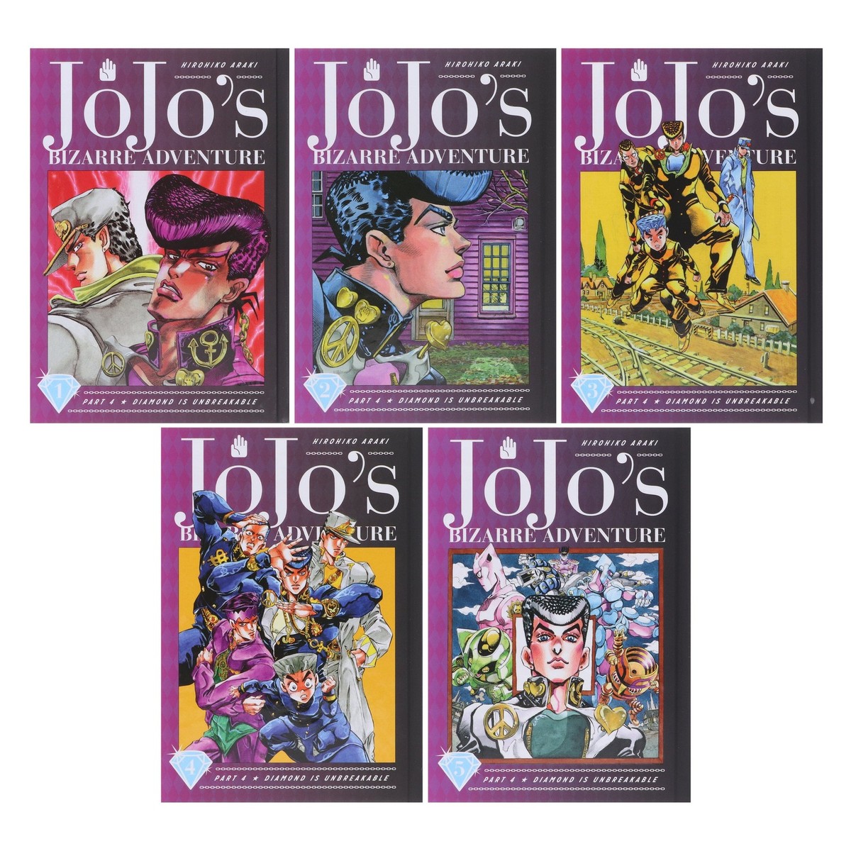 JoJo?s Bizarre Adventure: Part 4(Vol. 1-5) by Hirohiko Araki 5