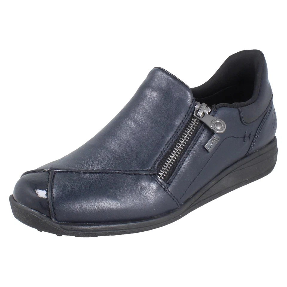 Chaussures En Cuir Rieker-TEX Extra Large Avec Fermeture Éclair Amovible - 47267 - Photo 1/1