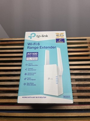 TP-Link Wi-Fi 6 Range Extender AX1500 Dual Band RE505X 