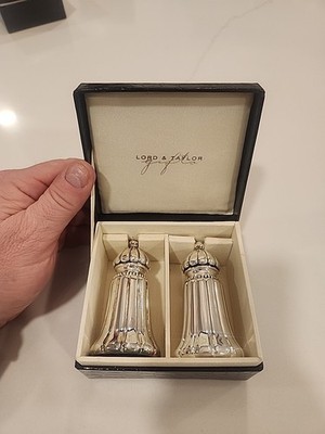 Vintage 3 1/2'' Lord And Taylor Silver  Salt & Pepper Shaker