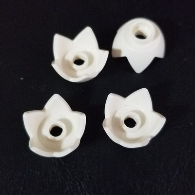 LEGO White Crown Eggshell 5 Points 39262 Brick - 4pc Lot