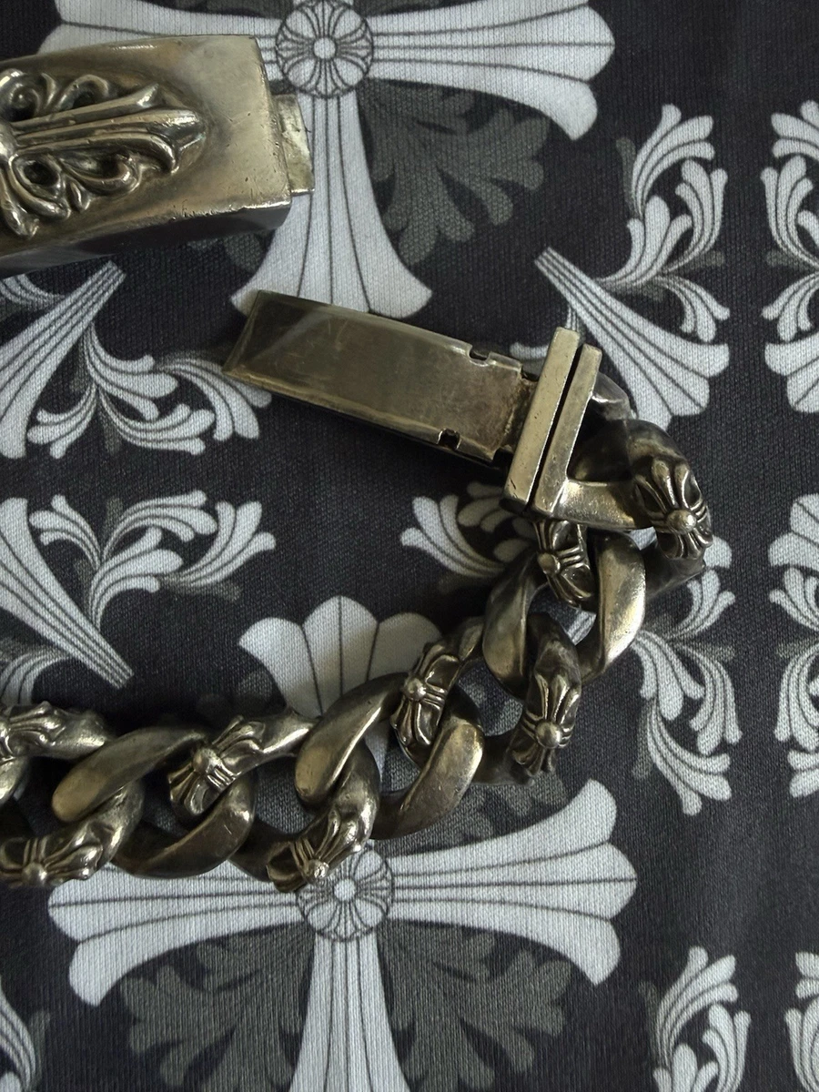 Chrome hearts floral fancy link bracelet