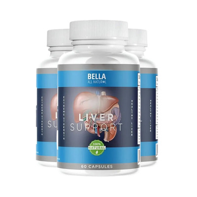 3-Pack Bella All Natural Liver Support - Supports Healthy Liver - 180 Caps