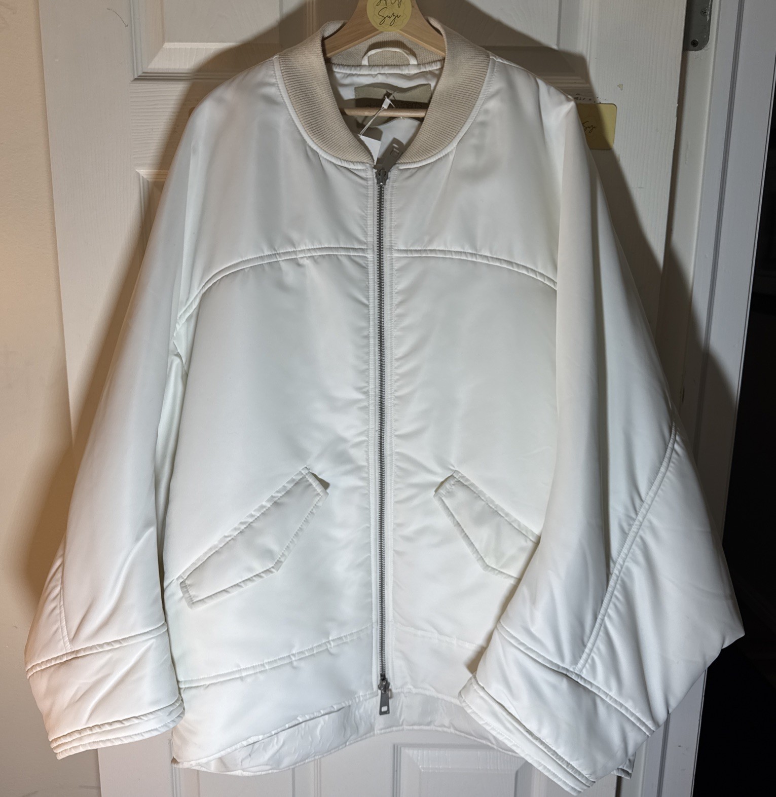 Women’s  Christian WIJNANTS Off White Bomber Jacket Sz42.NWT Gorgeous Oversized