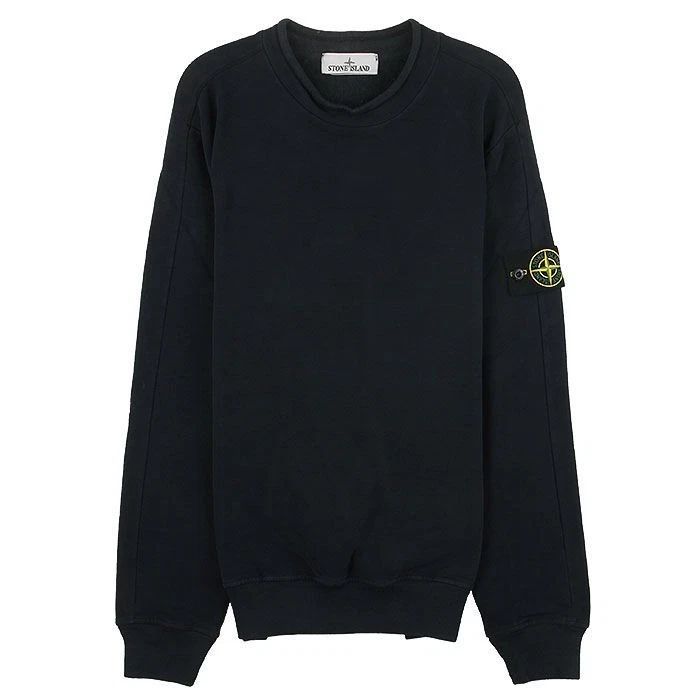 Stone Island Felpa Uomo Stemma Pile Navy V0020 60003993