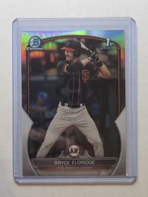 2023 Bowman Chrome 1st Refactor BDC-107 Bryce  Eldridge Giants