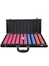 Vintage Mahjong Style Faux Alligator Poker Ch...
