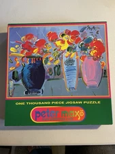 Peter Max 3 Vases Flowers 1999 Ceaco 1000 Piece Jigsaw Puzzle Brand New Sealed