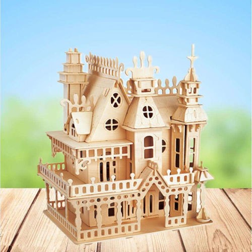 DIY Wooden Victorian Doll House Handcraft Miniature Project Kit Kids Gift Castle - Bild 3 von 5
