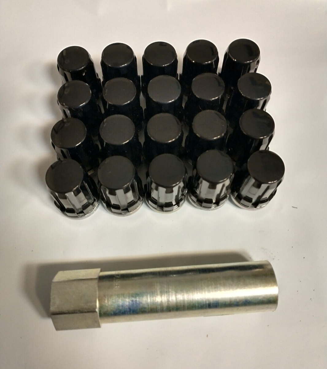 NEW BLACK McGard Splinedrive Lug Nut Set 24pcs WITH LOCKS 1