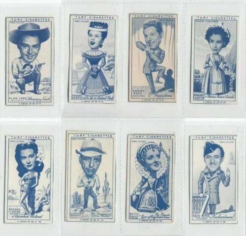 Post - 2nd World War Film/Film Stars Collectable Cigarette Cards