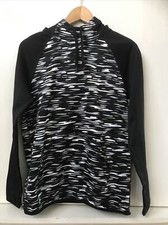 Youth Boy  s Nike Therma Fit Pullover Hoodie Black Gray White Size Small