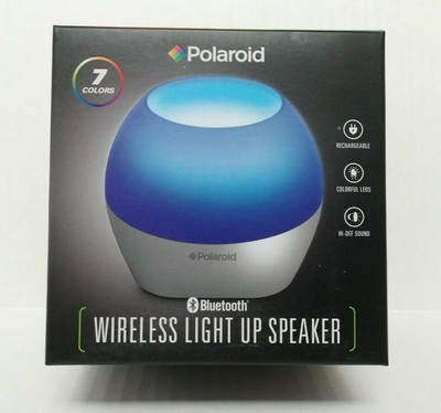 polaroid portable led light speaker