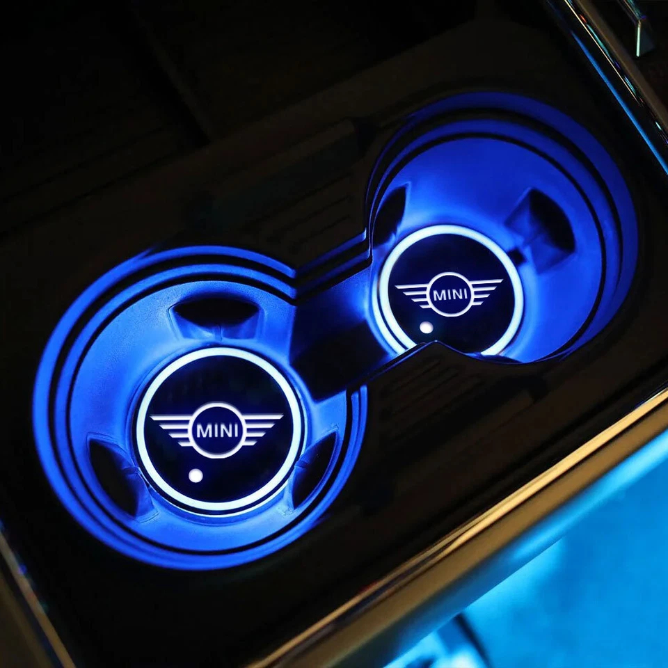 2x Kit de luces de atmósfera ambiental LED automático USB de 7 colores para Mini Cooper Foto 2 de 4