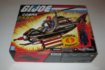 G.I. Joe COBRA F.A.N.G. Helicopter + Cobra Pilot Cobra Enemy	MB FREE SHIPPING