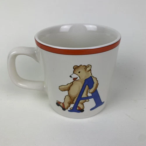 Vintage 1994 Tiffany & Co Alphabet Bears Childs Porcelain Mug Cup Japan 