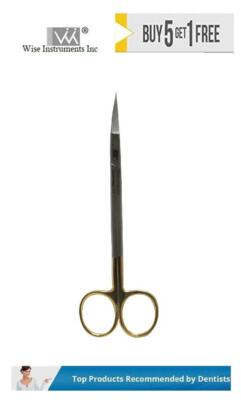 Dental Surgical Scissor Kelly Scissor, Curved, 15.5cm T/C by Wise instruments 
