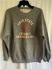 Vintage Ohio State University Ceramic Engineering Sweatshirt XL Made in USA