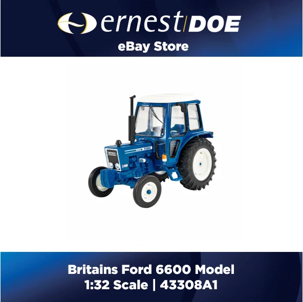 Britains 43308A1 Ford 6600 Tractor Farm Toy 1:32 Scale Model - Image 2 of 4