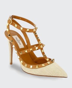 valentino garavani rockstud ankle strap pumps