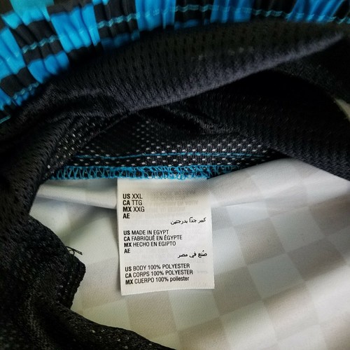INC Patterns Quick Dry Swim Trunks Briefs Swimming Shorts Suit Mens XXL Blue NWT - Picture 7 of 7