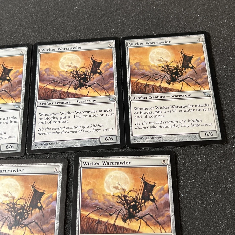 Wicker Warcrawler Magic The Gathering Mtg Artifact Shadowmoor Card 5 - Image 2 of 4