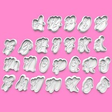 Floral Alphabet Cookie Cutter Set (A-Z) | Buy Individually or Full Set | PLA