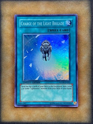 Yugioh Charge of the Light Brigade SOVR-ENSE2 Super Rare Limited Edition LP