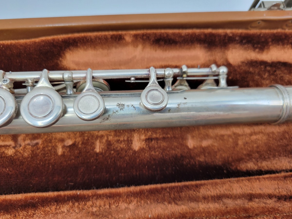 🌟 VINTAGE Artist Artley USA 7-0 SILVER FLUTE with Case UNTESTED