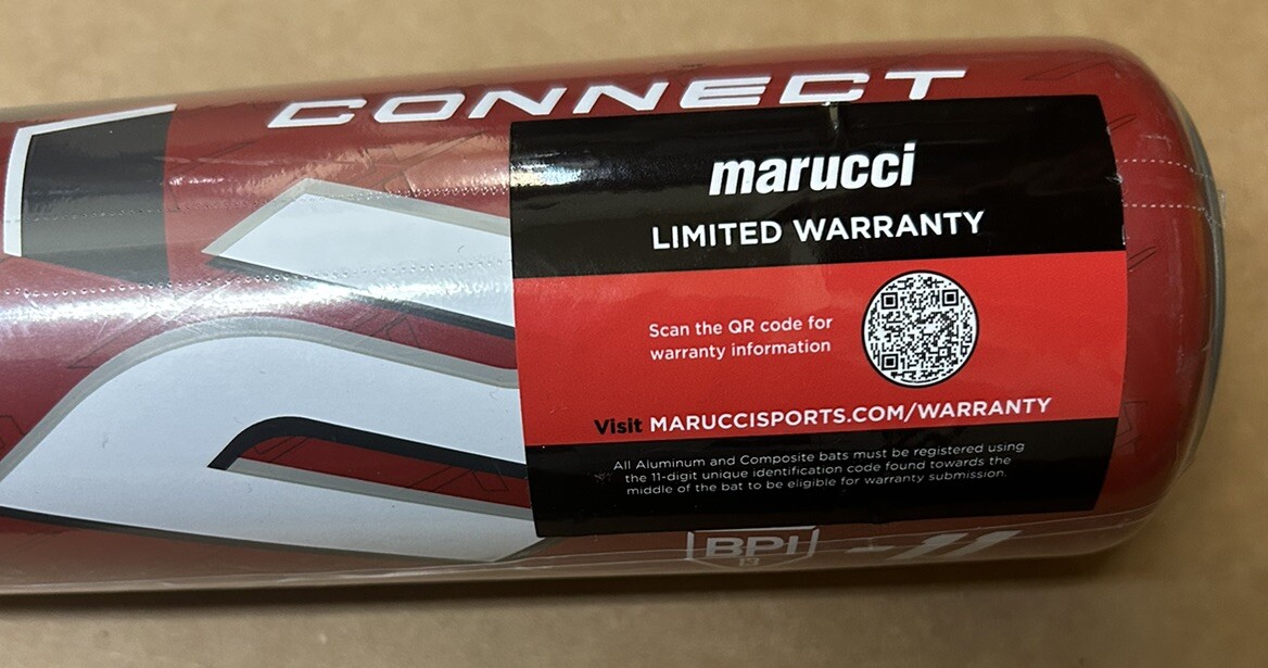 Marucci CATX2 (2 5/8 Barrel) Connect USA (11) Youth Baseball Bat Red
