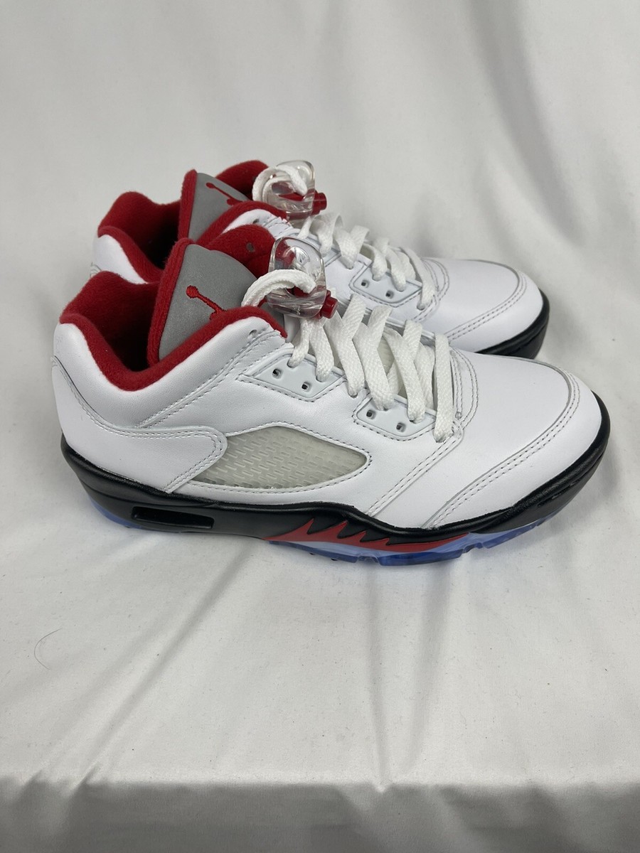 Nike Air Jordan 5 Low Retro Golf Shoes Cleat \'Fire Red\' Mens 11.5‎ CU4523-100 NEW Nike Air Jordan V 5 Low Golf Cleat Retro CU4523-100  main image 3