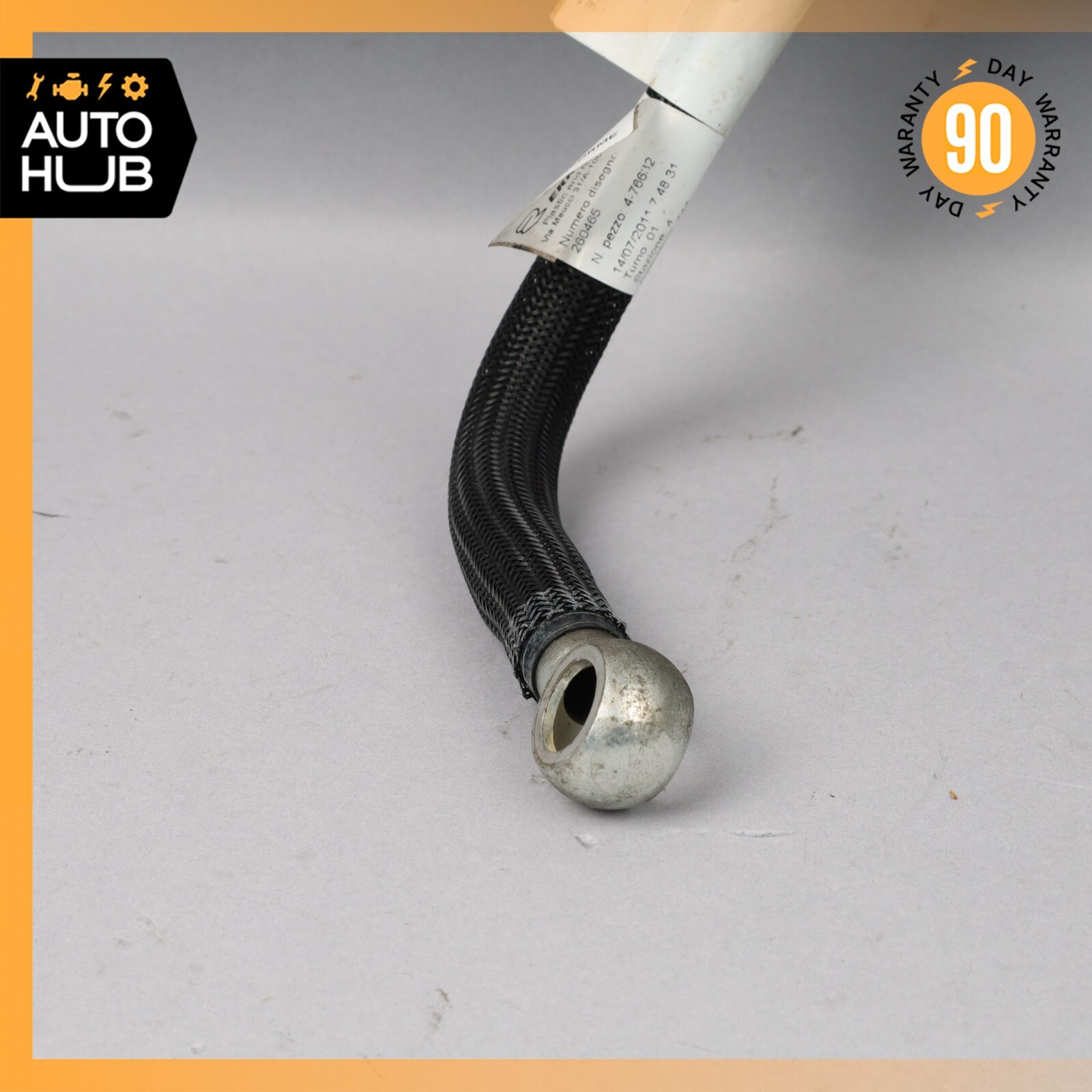 10-19 Maserati GranTuirsmo M145 S Water Radiator Cooling Hose Pipe OEM 25k