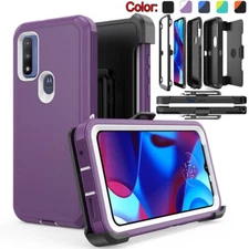 For Motorola Moto G Pure/G Power 2022 Case Shockproof Rugged Belt Clip Cover