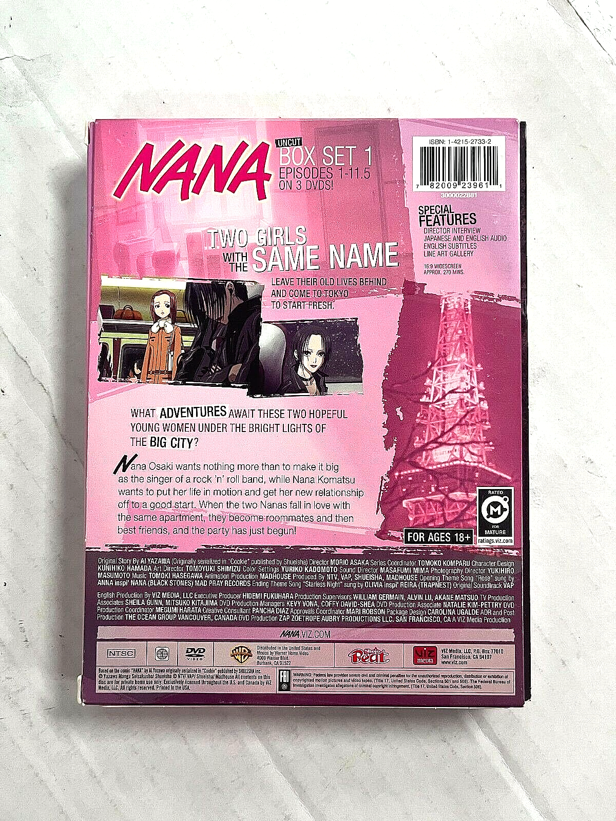 NANA anime Complete DVD Collection NEW(Vol.1-4) Uncut PAL Version +GIFT For  Sale