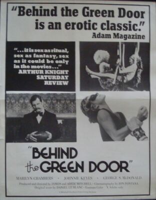 BEHIND THE GREEN DOOR movie poster C 17x22 SEXPLOITATION MARILYN