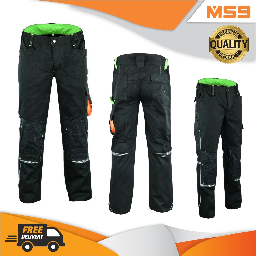 MS9 Mens Cargo Combat Working Work Trouser Trousers Pants Jeans 1145