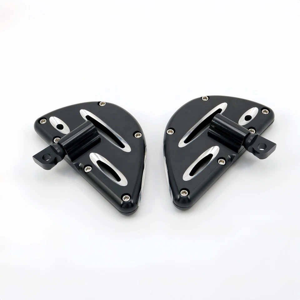 Black Cut-Out Rear Foot Pegs for Harley Electra Glide FLHTC 1983-2015 (1 Pair) - Imagem 4 de 4