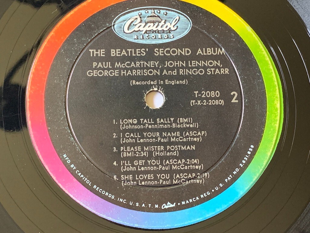 THE BEATLES Second album T-2080 Mono vinyl lp Lennon McCartney