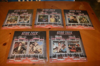 Slizer Disc Collection VINTAGE LASER DISC COLLECTION LOT OF 5 DISCS / 10 EPISODES STAR TREK ...