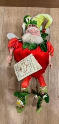 Mark Roberts Strawberry Fairy Medium ornament w/ COA original box -LOOK!