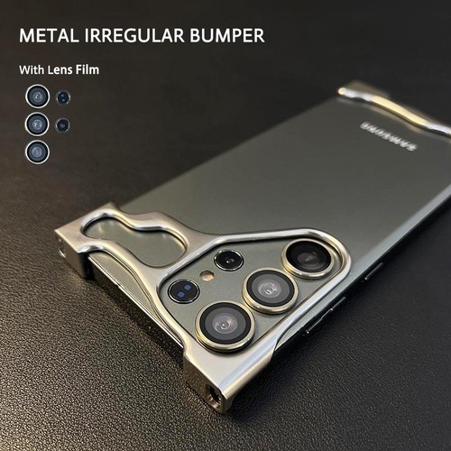 Luxury Irregular Aluminum Alloy Bumper for Samsung S23 S24 Ultra - Picture 22 of 28