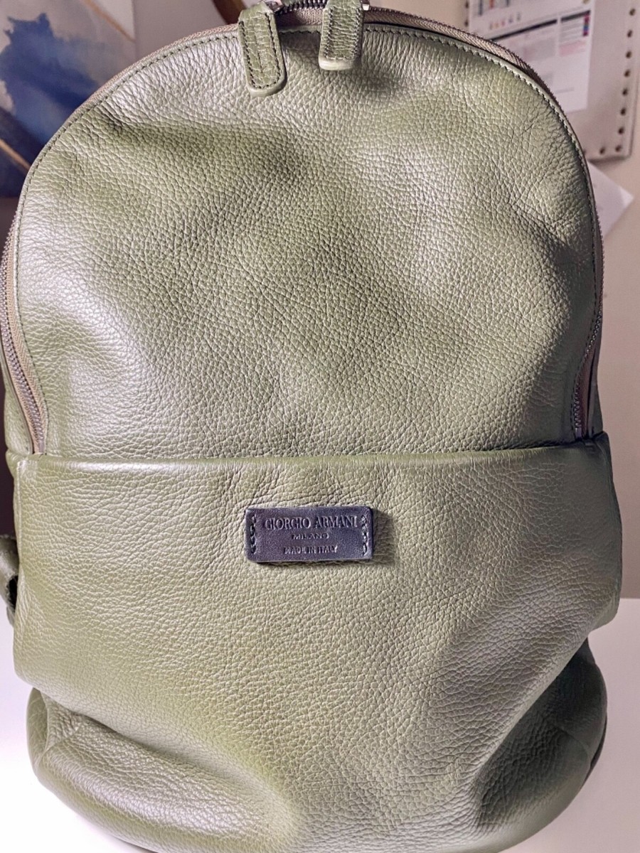 Giorgio Armani Leather Backpack | eBay display picture 3
