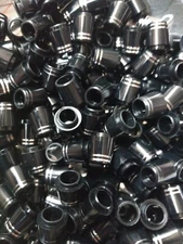 12x PREM GOLF FERRULES .335 Black/Silver 2 ring"COLLARED" 14mm QUALITY LOT(F5)